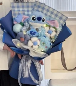 Online La compagnie de la peluche Bouquet de peluche Stitch bleu