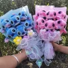Outlet La compagnie de la peluche Bouquet peluche Angel rose avec Stitch bleu amoureux