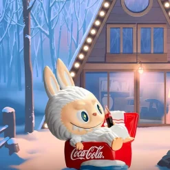 La compagnie de la peluche Figurine style Labubu Coca-Cola - The monsters en vinyle