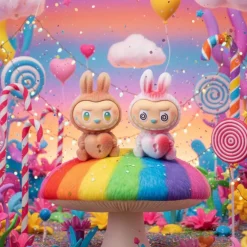 New La compagnie de la peluche Figurines style Labubu en vinyle collection Energie