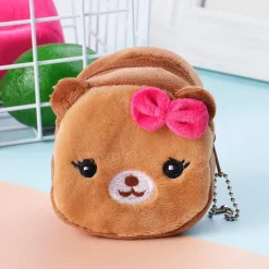 Online La compagnie de la peluche La belle oursonne - petit sac en peluche