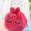 New La compagnie de la peluche La framboise câlin - petit sac en peluche