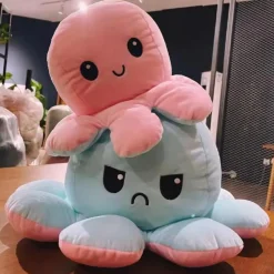 Clearance La compagnie de la peluche La pieuvre géante - peluche réversible