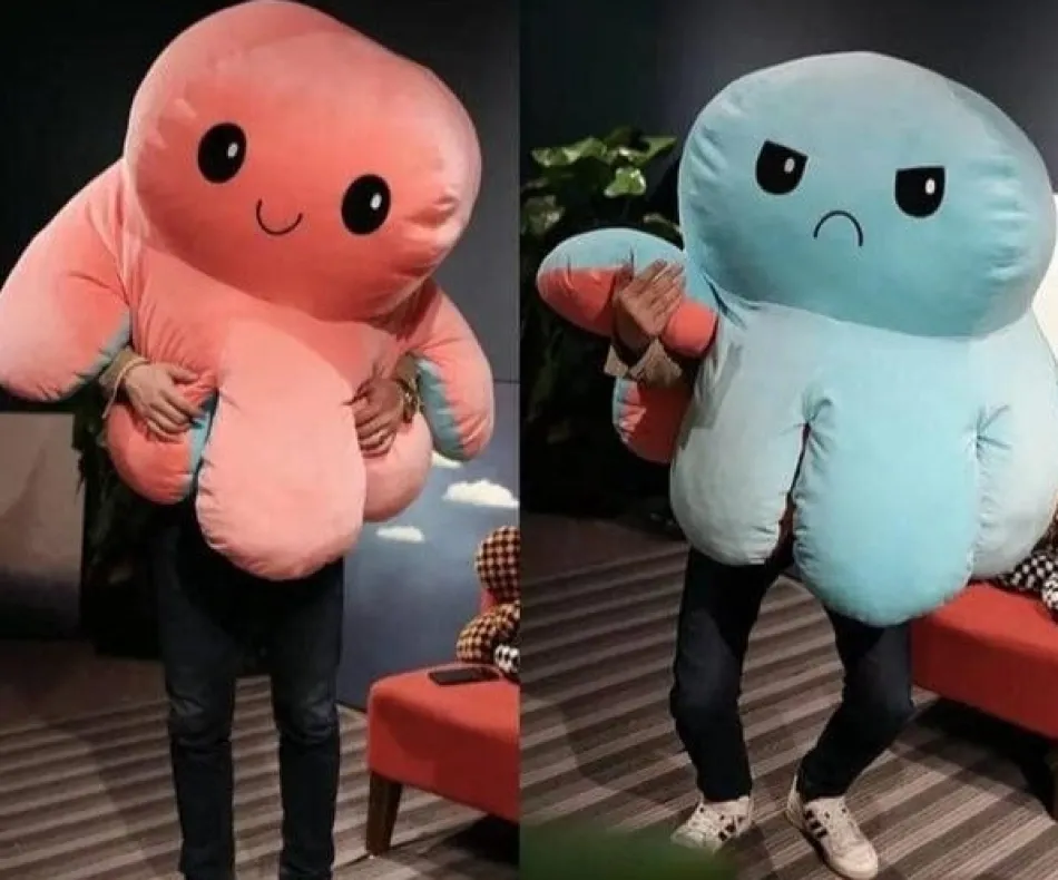 Clearance La compagnie de la peluche La pieuvre géante - peluche réversible