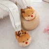 Online La compagnie de la peluche Le petit renne confortable - chausson en peluche