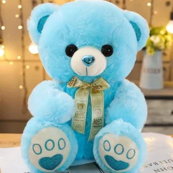 Clearance La compagnie de la peluche Ours en peluche coloré avec un petit nœud