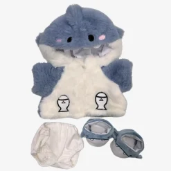 Outlet La compagnie de la peluche Ours en peluche déguisé en requin