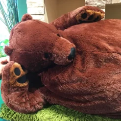 Discount La compagnie de la peluche Ours en peluche géant marron et glouton