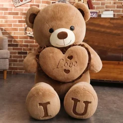 Best La compagnie de la peluche Ours en peluche géant moelleux et doux