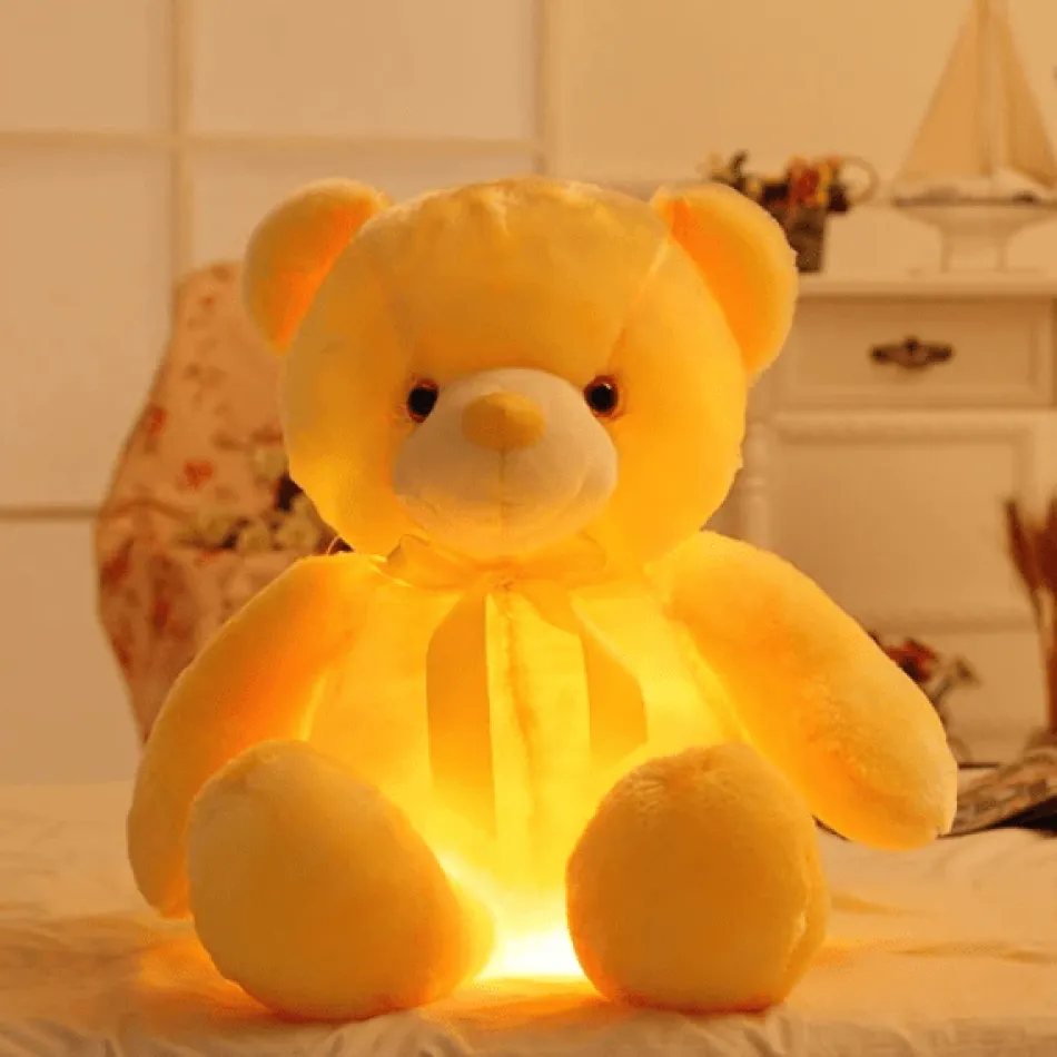 Sale La compagnie de la peluche Ours en peluche qui s'illumine