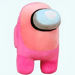 Sale La compagnie de la peluche Peluche Among Us rose saumon douce enfant amusant