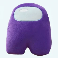 Sale La compagnie de la peluche Peluche Among Us violette douce enfant jeu câlin