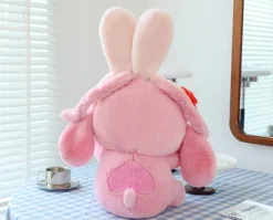 Clearance La compagnie de la peluche Peluche Angel rose aux oreilles de lapin