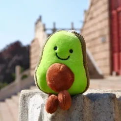 Discount La compagnie de la peluche Peluche avocat vert porte-clés mignon