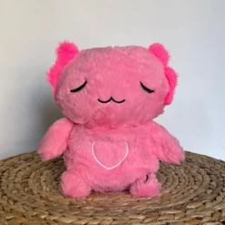 La compagnie de la peluche Peluche axolotl rose douce veilleuse musicale enfant