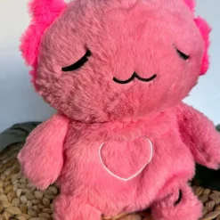 La compagnie de la peluche Peluche axolotl rose douce veilleuse musicale enfant