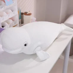 Clearance La compagnie de la peluche Peluche baleine à bosse blanche