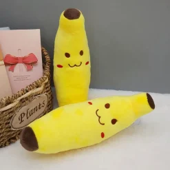 Sale La compagnie de la peluche Peluche banane sourire jaune fruit doux câlin enfant