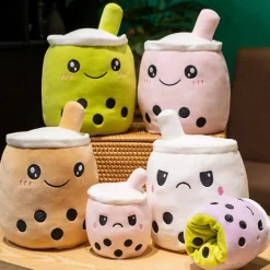 Outlet La compagnie de la peluche Peluche bubble tea réversible gentil ou méchant