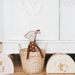 Sale La compagnie de la peluche Peluche cerf doux hiver enfant câlin en velours