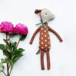 Sale La compagnie de la peluche Peluche cerf doux hiver enfant câlin en velours