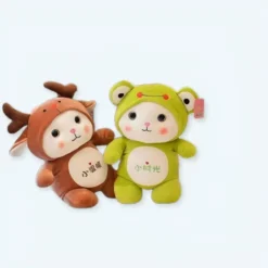 Sale La compagnie de la peluche Peluche chat grenouille mignon doux costume enfant jeu
