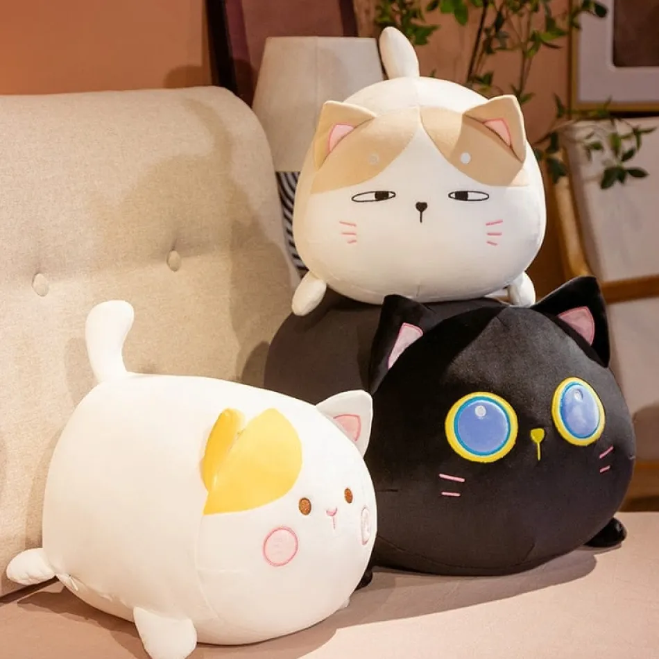 Best La compagnie de la peluche Peluche chat moelleuse distinct