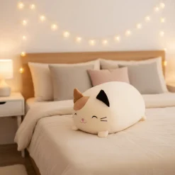 New La compagnie de la peluche Peluche chat squishmallow bicolore content