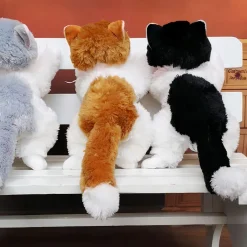 Hot La compagnie de la peluche Peluche chaton gris doux câlin en peluche mignon enfant