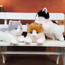 Hot La compagnie de la peluche Peluche chaton gris doux câlin en peluche mignon enfant