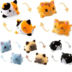 Online La compagnie de la peluche Peluche chats réversible coloré