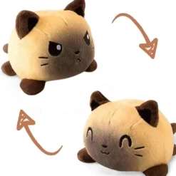 Online La compagnie de la peluche Peluche chats réversible coloré