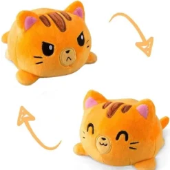 Online La compagnie de la peluche Peluche chats réversible coloré