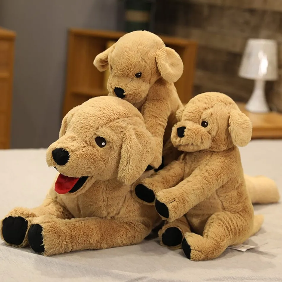 La compagnie de la peluche Peluche chien labrador marron