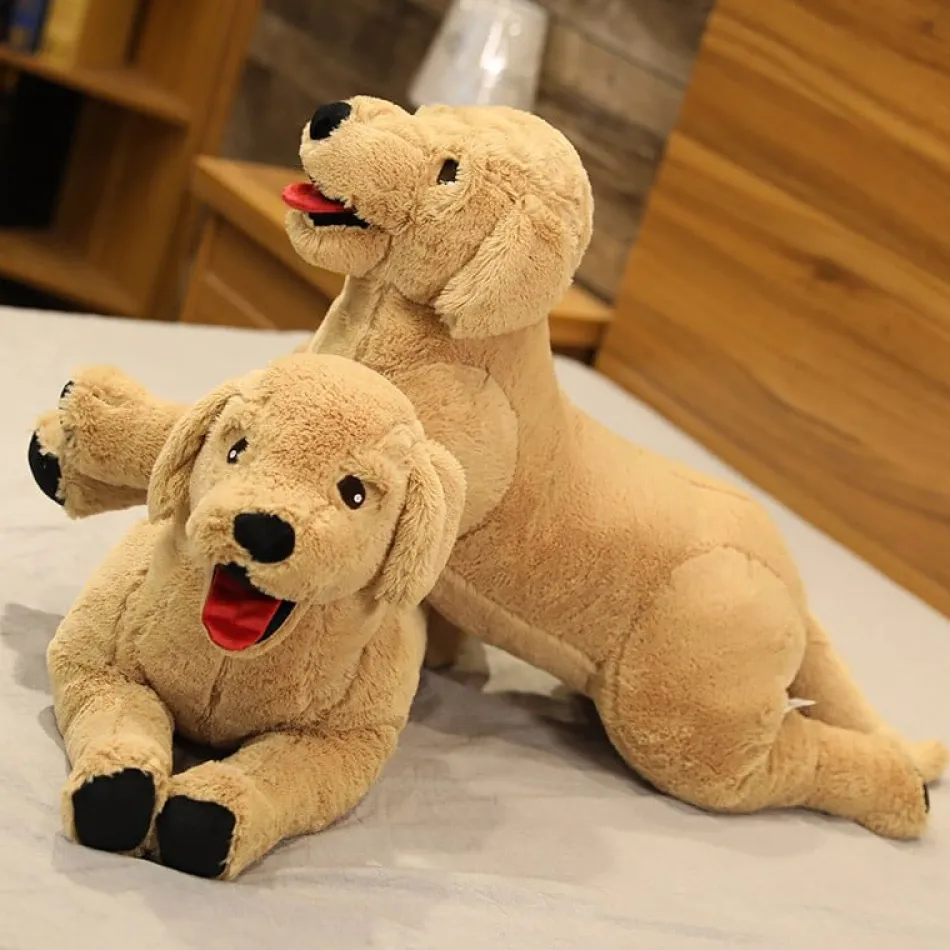La compagnie de la peluche Peluche chien labrador marron