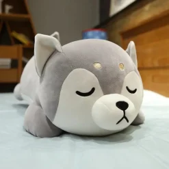 Sale La compagnie de la peluche Peluche chien shiba inu gris