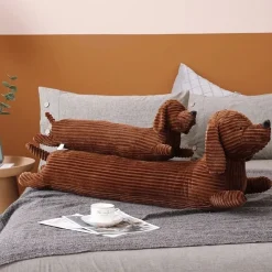 Discount La compagnie de la peluche Peluche chien teckel marron doux