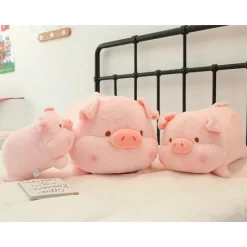 Discount La compagnie de la peluche Peluche cochon douce et câline