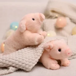 Discount La compagnie de la peluche Peluche cochon réaliste et douce