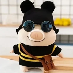 New La compagnie de la peluche Peluche cochon rose douce déguisée en abeille amusante