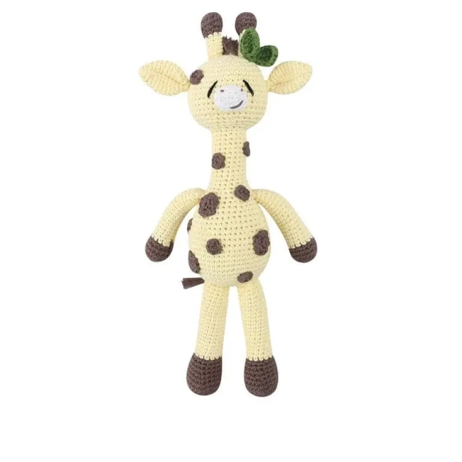 Sale La compagnie de la peluche Peluche crochet grande girafe