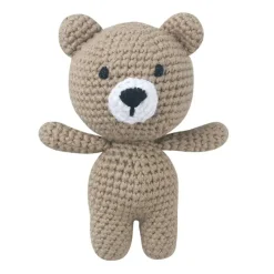 Outlet La compagnie de la peluche Peluche crochet ours marron