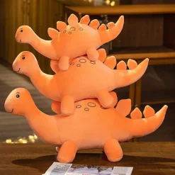 Discount La compagnie de la peluche Peluche dinosaure orange à pointes sur le dos