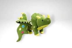 Discount La compagnie de la peluche Peluche dinosaure triceratops aux couleurs vives