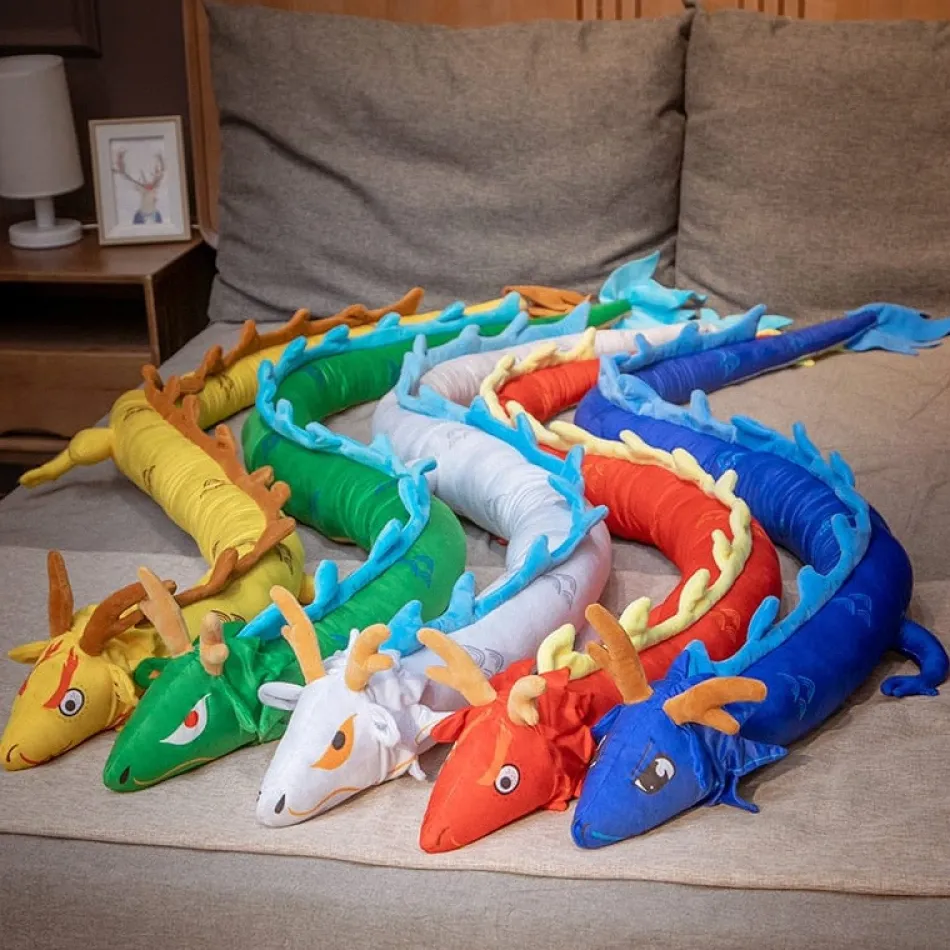 Clearance La compagnie de la peluche Peluche dragon géant coloré