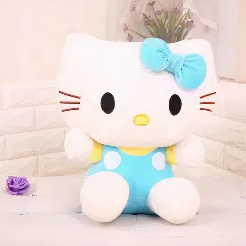 Best La compagnie de la peluche Peluche Hello Kitty bleu doux univers kawaii enfant