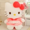 Sale La compagnie de la peluche Peluche Hello Kitty rose douce enfant câlin kawaii