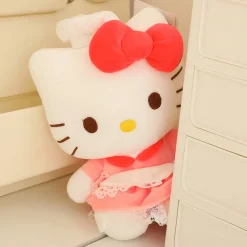 Sale La compagnie de la peluche Peluche Hello Kitty rose douce enfant câlin kawaii