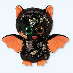 Hot La compagnie de la peluche Peluche hibou chauve-souris Halloween magique sequin