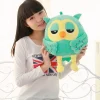Clearance La compagnie de la peluche Peluche hibou vert doux et câlin pour décoration chambre